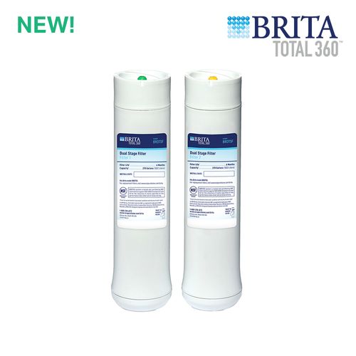 Brita Total 360 2-Stage Under Sink Water Filter Replacement Set