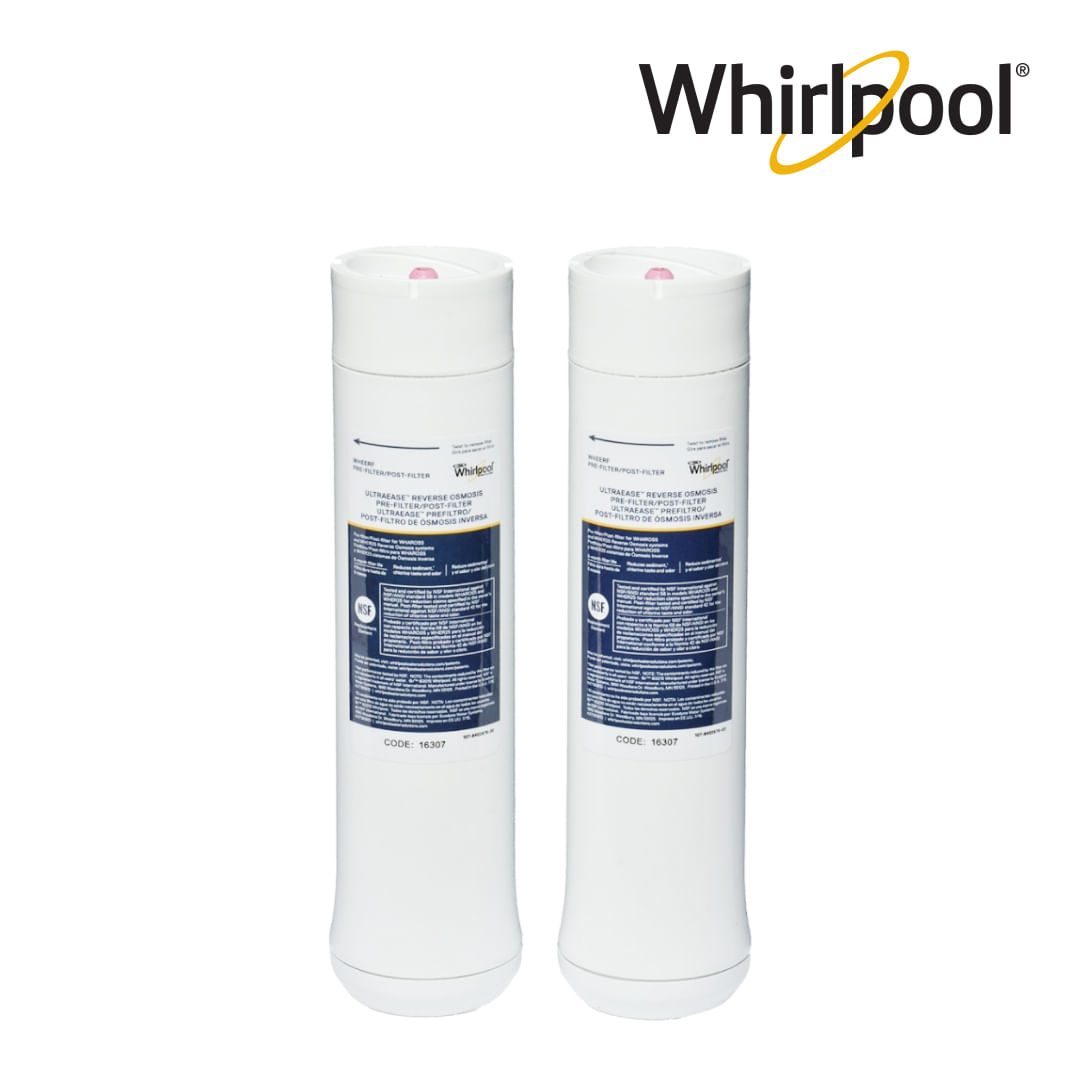  Whirlpool WHEERF Replacement Water Filter Cartridges White,  (Pack of 2) : Tools & Home Improvement